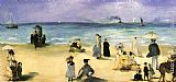 On the beach at Boulogne by Eduard Manet